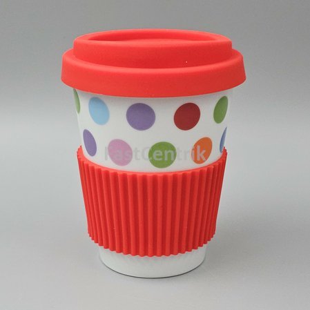 hrnek cestovní TO GO mix barev puntík.jpg