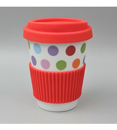 hrnek cestovní TO GO mix barev puntík.jpg