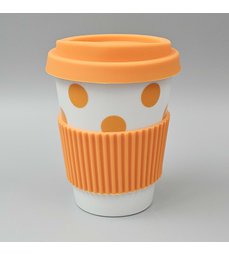 hrnek cestovní TO GO oranžový puntík.jpg