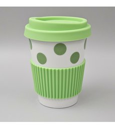 hrnek cestovní TO GO zelený puntík.jpg